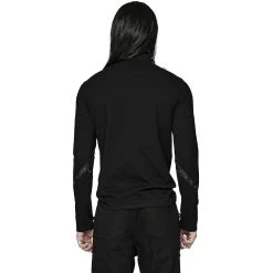 PUNK RAVE Polo 'Thanatos' Noir -ALCHEMY GOTHIC shop polo thanatos noir 2