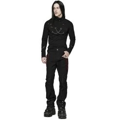 PUNK RAVE Polo 'Thanatos' Noir -ALCHEMY GOTHIC shop polo thanatos noir 4