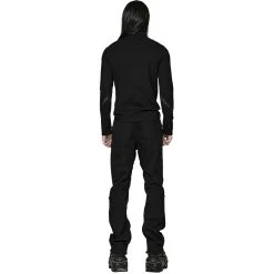 PUNK RAVE Polo 'Thanatos' Noir -ALCHEMY GOTHIC shop polo thanatos noir 5