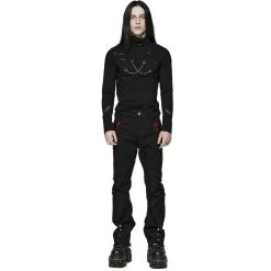 PUNK RAVE Polo 'Thanatos' Noir -ALCHEMY GOTHIC shop polo thanatos noir 7
