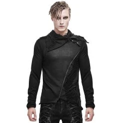 DEVIL FASHION Polo 'Tintagel' Noir -ALCHEMY GOTHIC shop polo tintagel noir 1
