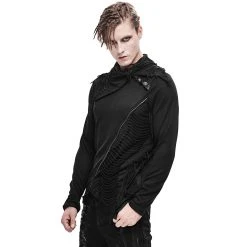 DEVIL FASHION Polo 'Tintagel' Noir -ALCHEMY GOTHIC shop polo tintagel noir 4