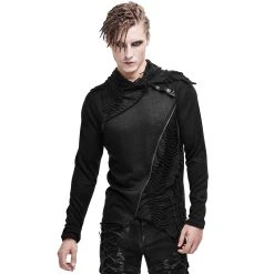 DEVIL FASHION Polo 'Tintagel' Noir -ALCHEMY GOTHIC shop polo tintagel noir 5
