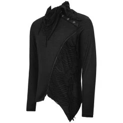 DEVIL FASHION Polo 'Tintagel' Noir -ALCHEMY GOTHIC shop polo tintagel noir 9