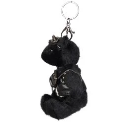 PUNK RAVE Porte-Clés 'Punk Bear' Noir -ALCHEMY GOTHIC shop porte cles punk bear noir 2