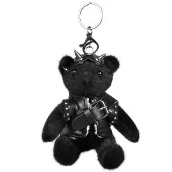 PUNK RAVE Porte-Clés 'Punk Bear' Noir