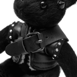 PUNK RAVE Porte-Clés 'Punk Bear' Noir -ALCHEMY GOTHIC shop porte cles punk bear noir 3
