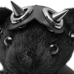 PUNK RAVE Porte-Clés 'Punk Bear' Noir -ALCHEMY GOTHIC shop porte cles punk bear noir 4