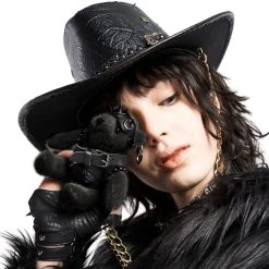 PUNK RAVE Porte-Clés 'Punk Bear' Noir -ALCHEMY GOTHIC shop porte cles punk bear noir 6