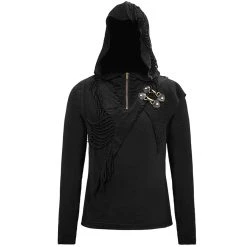 DEVIL FASHION Pull à Capuche 'Templar' Noir -ALCHEMY GOTHIC shop pull a capuche altair noir 10