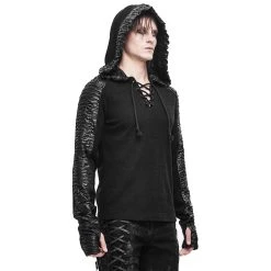 DEVIL FASHION Pull à Capuche 'Altaïr' Noir -ALCHEMY GOTHIC shop pull a capuche altair noir 20