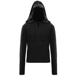 DEVIL FASHION Pull à Capuche 'Altaïr' Noir -ALCHEMY GOTHIC shop pull a capuche altair noir 24