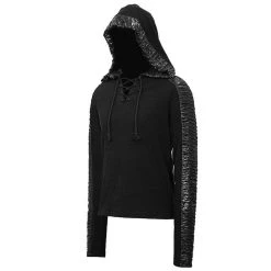 DEVIL FASHION Pull à Capuche 'Altaïr' Noir -ALCHEMY GOTHIC shop pull a capuche altair noir 26