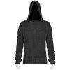 PUNK RAVE Pull à Capuche 'Mad Hatter' Noir Et Cuivre -ALCHEMY GOTHIC shop pull a capuche mad hatter noir et cuivre