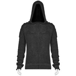 PUNK RAVE Pull à Capuche 'Mad Hatter' Noir Et Cuivre