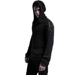 PUNK RAVE Pull à Capuche 'Mad Hatter' Noir Et Cuivre -ALCHEMY GOTHIC shop pull a capuche mad hatter noir et cuivre 3