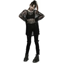 PUNK RAVE Pull Ample 'Dark Doll' Noir 22 PUNK RAVE Pull Ample 'Dark Doll' Noir -ALCHEMY GOTHIC shop pull ample dark doll noir 5