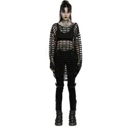 PUNK RAVE Pull Ample 'Dark Doll' Noir 25 PUNK RAVE Pull Ample 'Dark Doll' Noir -ALCHEMY GOTHIC shop pull ample dark doll noir 8