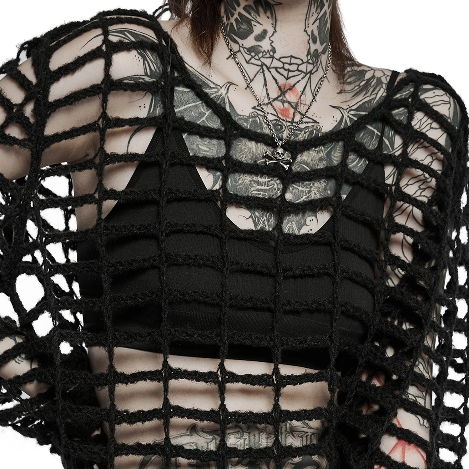 PUNK RAVE Pull Ample 'Dark Doll' Noir 12 PUNK RAVE Pull Ample 'Dark Doll' Noir – Image 10