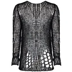 PUNK RAVE Pull En Mailles 'Destroy' Noir -ALCHEMY GOTHIC shop pull en mailles destroy noir 6