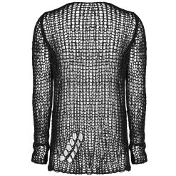 PUNK RAVE Pull En Mailles 'Destroy' Noir -ALCHEMY GOTHIC shop pull en mailles destroy noir 7