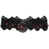 PUNK RAVE Ras Du Cou 'Red Ruby' Noir Et Rouge