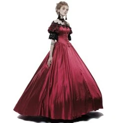 PUNK RAVE Ras Du Cou 'Red Ruby' Noir Et Rouge -ALCHEMY GOTHIC shop ras du cou red ruby noir et rouge 6