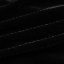 PUNK RAVE Robe Asymétrique 'Bara' En Velours Noir -ALCHEMY GOTHIC shop robe asymetrique bara en velours noir 15