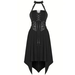 PUNK RAVE Robe Asymétrique 'Bestia' Noire