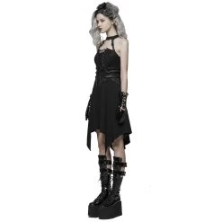 PUNK RAVE Robe Asymétrique 'Bestia' Noire 20 PUNK RAVE Robe Asymétrique 'Bestia' Noire -ALCHEMY GOTHIC shop robe asymetrique bestia noire 5