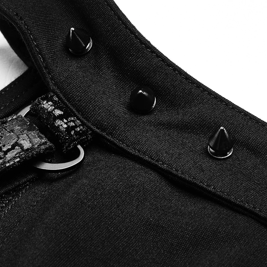 PUNK RAVE Robe Asymétrique 'Bestia' Noire 12 PUNK RAVE Robe Asymétrique 'Bestia' Noire – Image 10