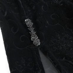 DEVIL FASHION Robe Cheongsam Gothique En Velours Noir 33 DEVIL FASHION Robe Cheongsam Gothique En Velours Noir -ALCHEMY GOTHIC shop robe cheongsam gothique en velours noir 14