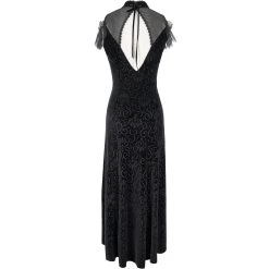 DEVIL FASHION Robe Cheongsam Gothique En Velours Noir 28 DEVIL FASHION Robe Cheongsam Gothique En Velours Noir -ALCHEMY GOTHIC shop robe cheongsam gothique en velours noir 9