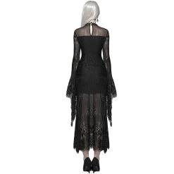 PUNK RAVE Robe 'Dark Nympha' Noire -ALCHEMY GOTHIC shop robe dark nympha noire 2