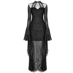 PUNK RAVE Robe 'Dark Nympha' Noire