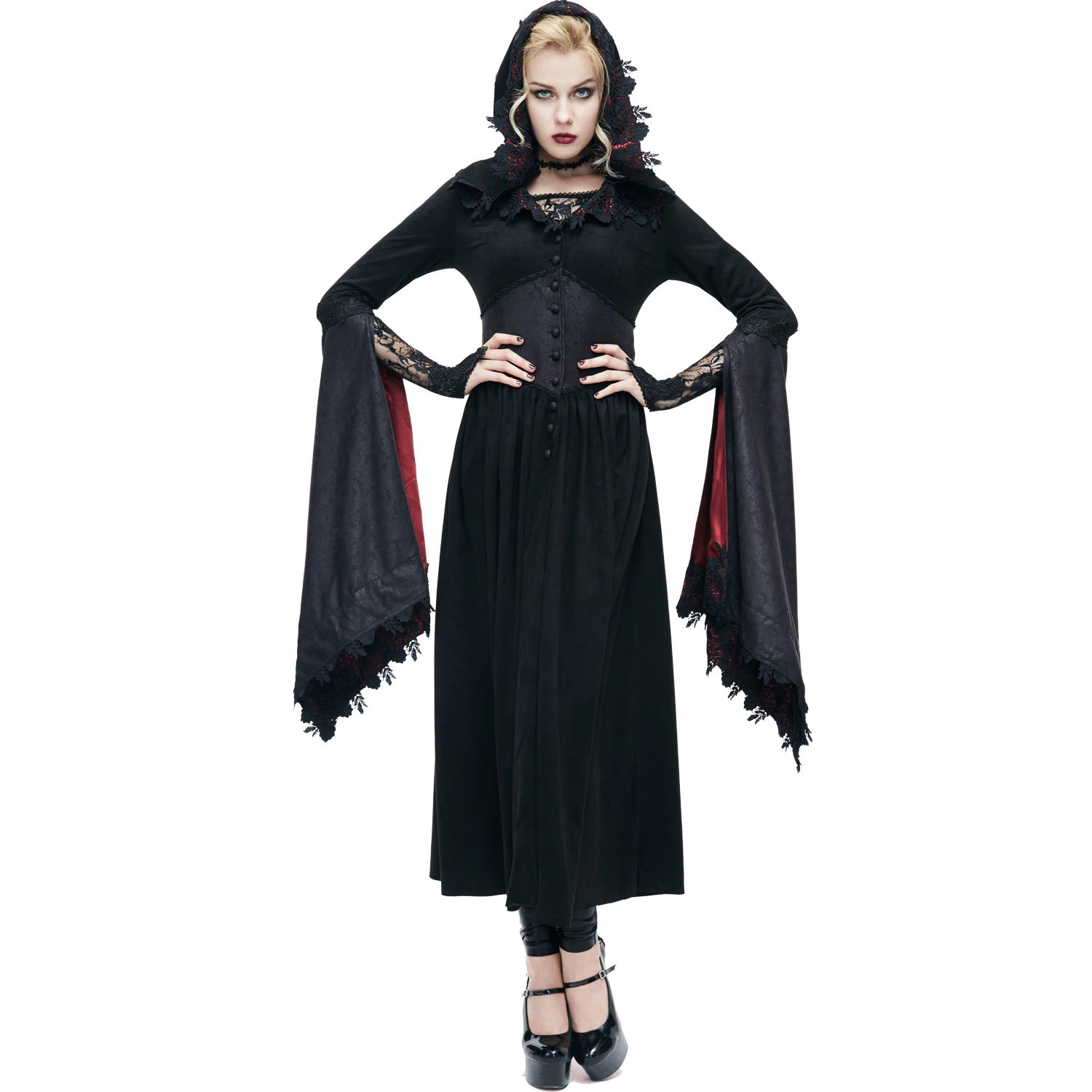 DEVIL FASHION Robe 'Dark Witch' Noire 4 DEVIL FASHION Robe 'Dark Witch' Noire – Image 2