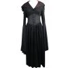 DEVIL FASHION Robe 'Dark Witch' Noire -ALCHEMY GOTHIC shop robe dark witch noire