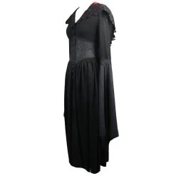 DEVIL FASHION Robe 'Dark Witch' Noire 32 DEVIL FASHION Robe 'Dark Witch' Noire -ALCHEMY GOTHIC shop robe dark witch noire 12