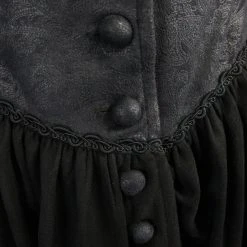 DEVIL FASHION Robe 'Dark Witch' Noire 35 DEVIL FASHION Robe 'Dark Witch' Noire -ALCHEMY GOTHIC shop robe dark witch noire 15