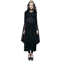 DEVIL FASHION Robe 'Dark Witch' Noire 24 DEVIL FASHION Robe 'Dark Witch' Noire -ALCHEMY GOTHIC shop robe dark witch noire 4