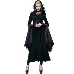 DEVIL FASHION Robe 'Dark Witch' Noire 25 DEVIL FASHION Robe 'Dark Witch' Noire -ALCHEMY GOTHIC shop robe dark witch noire 5