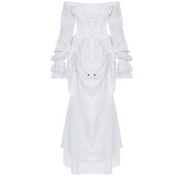 PUNK RAVE Robe 'Duchess' Blanche -ALCHEMY GOTHIC shop robe duchess blanche 6