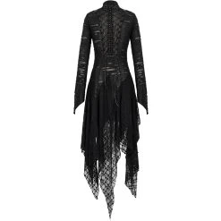 DEVIL FASHION Robe Gothique 'Dragon Spine' Noire -ALCHEMY GOTHIC shop robe gothique dragon spine noire 12