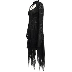 DEVIL FASHION Robe Gothique 'Dragon Spine' Noire -ALCHEMY GOTHIC shop robe gothique dragon spine noire 13