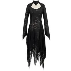 DEVIL FASHION Robe Gothique 'Dragon Spine' Noire