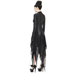 DEVIL FASHION Robe Gothique 'Dragon Spine' Noire -ALCHEMY GOTHIC shop robe gothique dragon spine noire 5