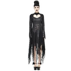 DEVIL FASHION Robe Gothique 'Dragon Spine' Noire -ALCHEMY GOTHIC shop robe gothique dragon spine noire 6