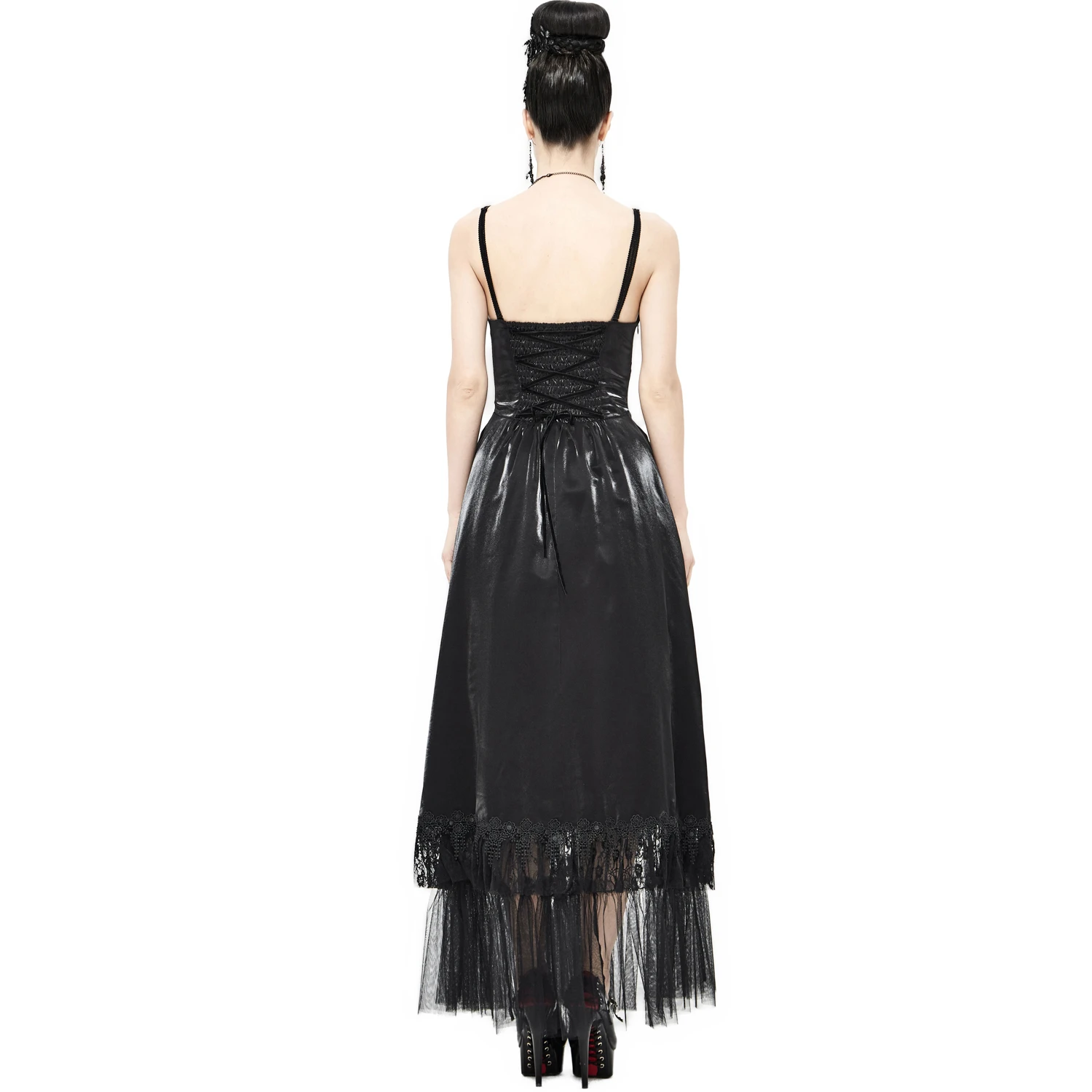 DEVIL FASHION Robe Gothique 'Narcissa' Noire 5 DEVIL FASHION Robe Gothique 'Narcissa' Noire – Image 3