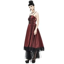 DEVIL FASHION Robe Gothique 'Narcissa' Rouge 23 DEVIL FASHION Robe Gothique 'Narcissa' Rouge -ALCHEMY GOTHIC shop robe gothique narcissa rouge 3