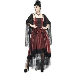DEVIL FASHION Robe Gothique 'Narcissa' Rouge 27 DEVIL FASHION Robe Gothique 'Narcissa' Rouge -ALCHEMY GOTHIC shop robe gothique narcissa rouge 7